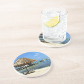 En Grès Dessous de verre de Belize (Côté)