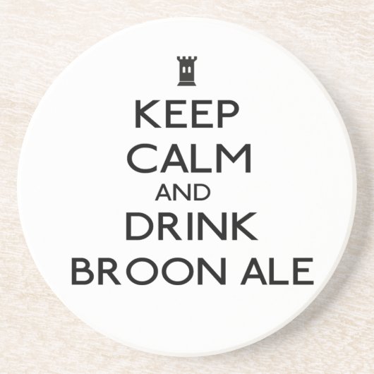 En Grès Dessous de verre de bière anglaise de Broon (Devant)