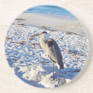 En Grès Dessous de verre de boisson Blue Heron