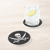 En Grès Dessous de verre de boisson Jolly roger Pirate Fla (Côté)