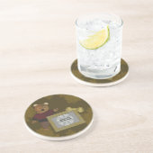 En Grès Dessous de verre de boisson Modèle photo à l'ours (Côté)