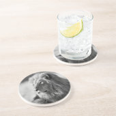 En Grès Dessous de verre de boisson Sandstone/Lion (Côté)