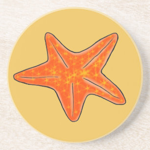 En Grès Dessous de verre de boisson Starfish Sandstone