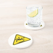 En Grès Dessous de verre de boissons de Piso Mojado (Côté)