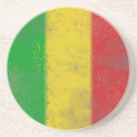 En Grès Dessous de verre de boissons de Rasta (Devant)