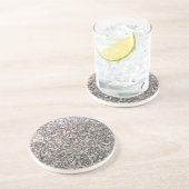 En Grès Dessous de verre de boissons de regard de granit (Côté)