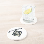 En Grès Dessous de verre de boissons de règle (Côté)