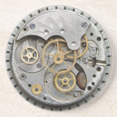 En Grès Dessous de verre de boissons de SteamPunk (Devant)