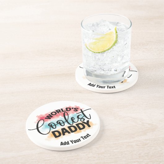 En Grès Dessous de verre de boissons Sandstone (Côté)