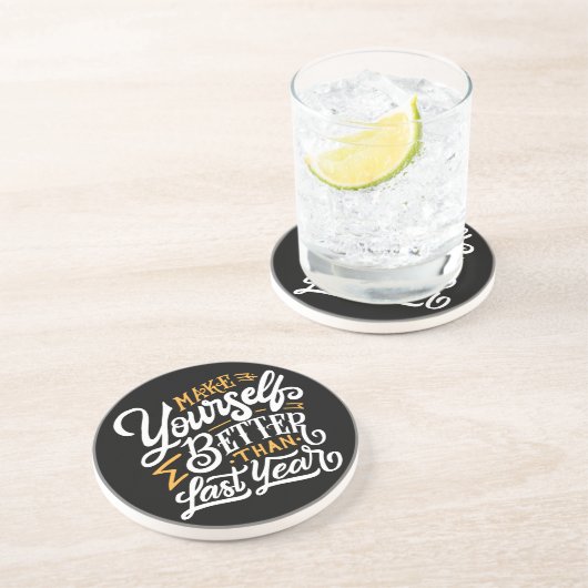 En Grès Dessous de verre de boissons Sandstone (Côté)