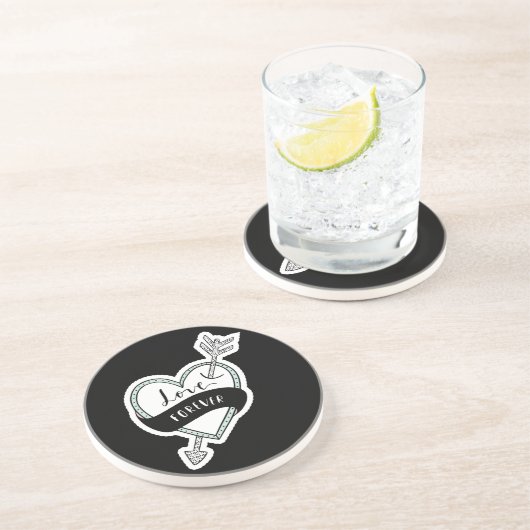 En Grès Dessous de verre de boissons Sandstone (Côté)