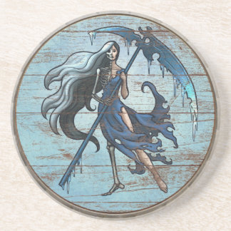 En Grès Dessous de verre de bouclier de Viking - Hel