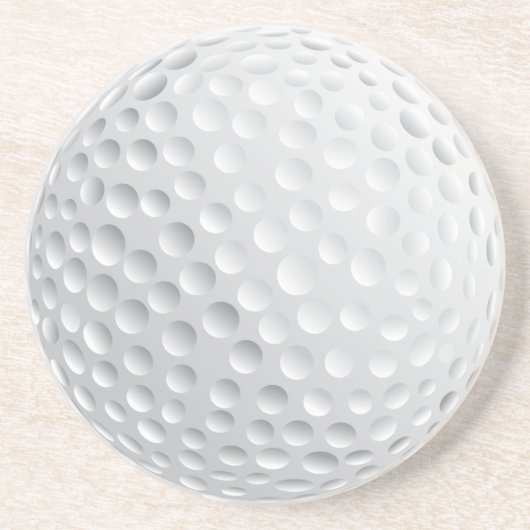En Grès Dessous de verre de boule de golf (Devant)