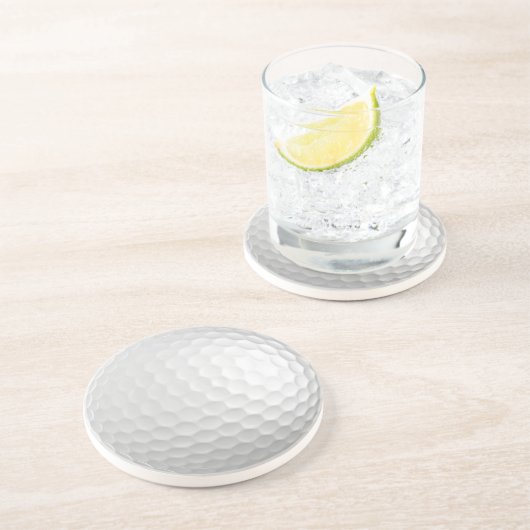 En Grès Dessous de verre de boule de golf (Côté)