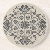 En Grès Dessous de verre de broderie (Devant)