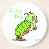 En Grès Dessous de verre de bug mignon (Devant)