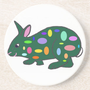 En Grès Dessous de verre de Bunny de Pâques