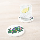 En Grès Dessous de verre de Bunny de Pâques (Côté)