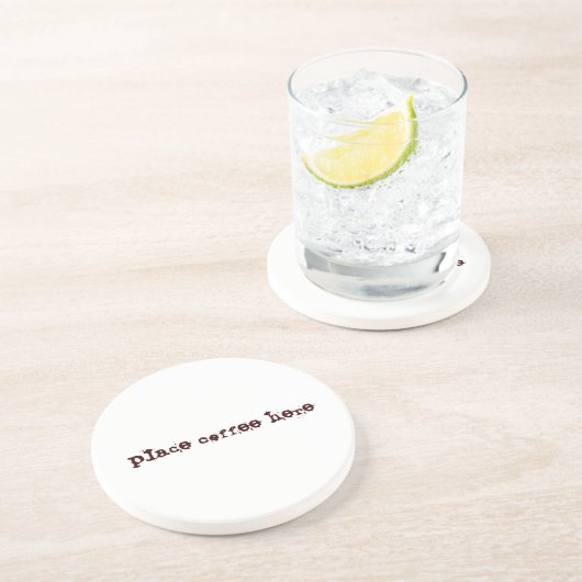 En Grès Dessous de verre de café (Côté)
