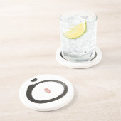 En Grès Dessous de verre de cercle de zen (Côté)