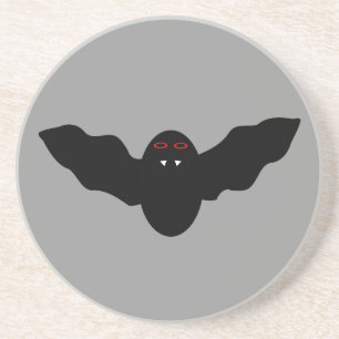 En Grès Dessous de verre de chauves-chauves-vampire déplai