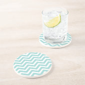 En Grès Dessous de verre de Chevron d'Aqua (Côté)