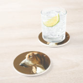 En Grès Dessous de verre de chien de Basset Hound (Côté)