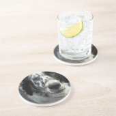 En Grès Dessous de verre de chien de poseur anglais (Côté)