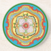 En Grès Dessous de verre de Chinoiserie (Devant)