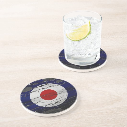 En Grès Dessous de verre de cible de mod (Côté)