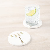 En Grès Dessous de verre de citation de miracle (Côté)