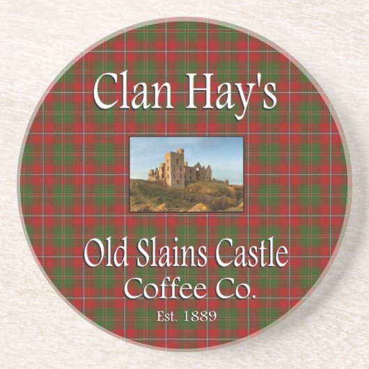 En Grès Dessous de verre de Clan Hay's Old Slains Castle C (Devant)