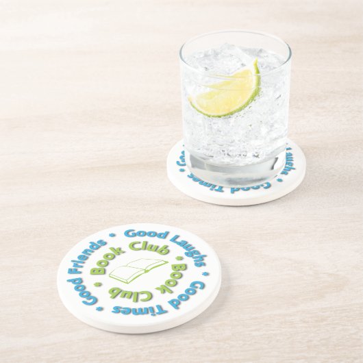 En Grès dessous de verre de club de lecture (Côté)