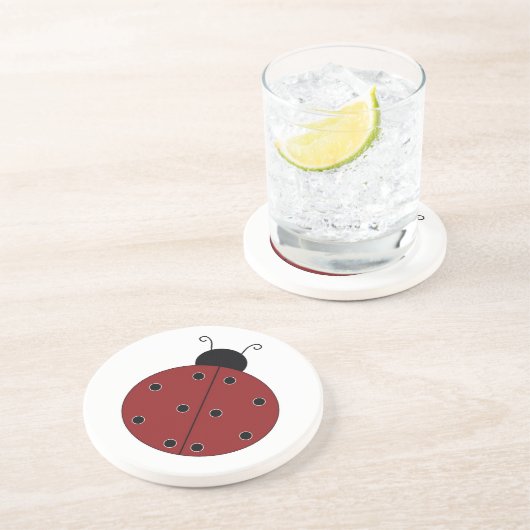 En Grès Dessous de verre de coccinelle (Côté)