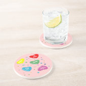 En Grès Dessous de verre de coeurs de la sucrerie de (Côté)