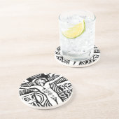 En Grès Dessous de verre de conception de Paul Gauguin Cru (Côté)