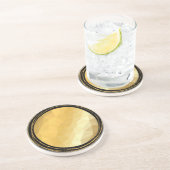 En Grès Dessous de verre de conception géométrique à effet (Côté)