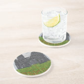 En Grès Dessous de verre de conflit oublié (Côté)