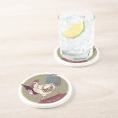 En Grès Dessous de verre de coq au vin (Côté)