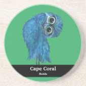 En Grès Dessous de verre de corail de cap (Devant)