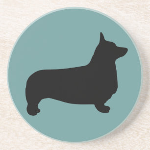 En Grès Dessous de verre de corgi de Gallois de Pembroke