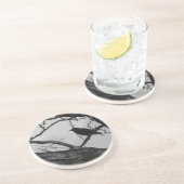 En Grès Dessous de verre de corneille (Côté)