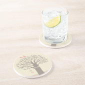 En Grès Dessous de verre de coutume d'initiales d'amour (Côté)