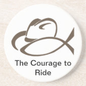 En Grès Dessous de verre de cowboy (Devant)