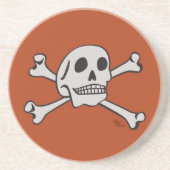 En Grès Dessous de verre de crâne (Devant)