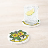 En Grès Dessous de verre de crête de famille de Sullivan (Côté)