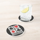 En Grès Dessous de verre de cribbage (Côté)