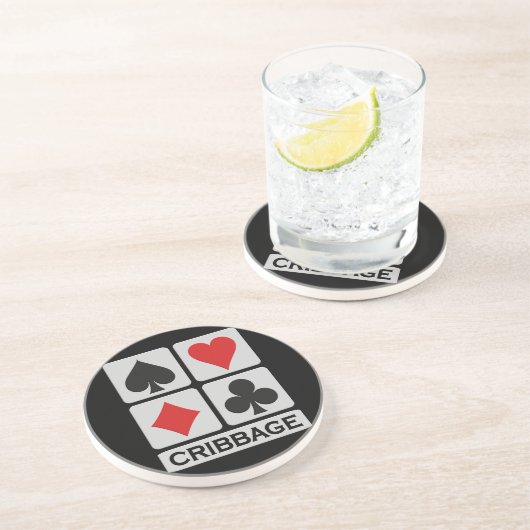 En Grès Dessous de verre de cribbage (Côté)