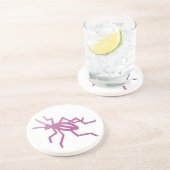 En Grès Dessous de verre de cricket rose Poetica (Côté)