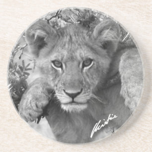 En Grès Dessous de verre de CUB de lion